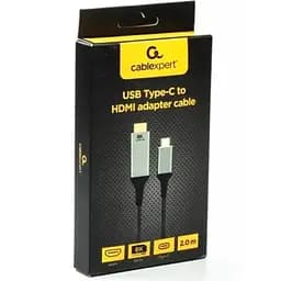 Кабель Cablexpert USB Type-C - HDMI (M/М), 2 м, черный (A-CM-HDMIM8K-2M)