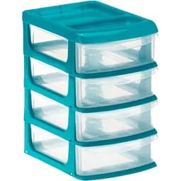 Органайзер универсальный Idea Home средний 4 секции (2766-IH-бірюзовий)