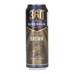 Пиво Gubernija Brown Ale фильтрованное темное 5.9 % 0.568 л