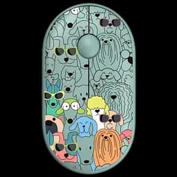 Миша бездротова 2E MF300 Pets Dogs Silent Green (2E-MF300WPETSGN)