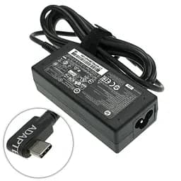 Блок живлення для ноутбука HP TYPE-C 45W, black, L-подібний роз'єм, black, Rectangular - мініатюра 2