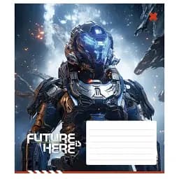 Тетрадь ученическая Школярик Future is Here 012-3417K-1 в клеточку 12 листов