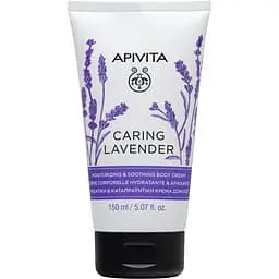 Крем для тіла Apivita Caring Lavender Зволожуючий та заспокійливий, з лавандою, 150 мл