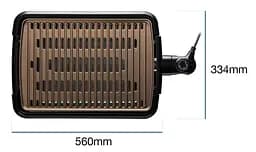 Гриль George Foreman 25850-56 Smokeless BBQ Grill 1606 Вт титанне напилення пластин чорний (25850-56) - мініатюра 19