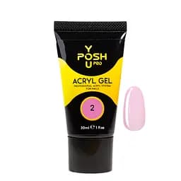 Акригель для наращивания ногтей YouPOSH Acryl Gel 30 мл №2 Светло-розовый