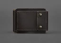 Мужской кожаный портмоне коричневый 10.0 зажим для денег