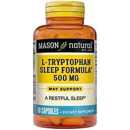 L-триптофан формула для сну Mason Natural L-Tryptophan Sleep Formula 500 мг 60 капсул