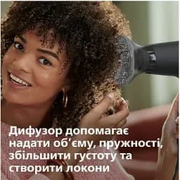 Фен для волосся Philips 3000 series, темно-сірий (BHD302/20) - мініатюра 2