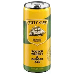 Напій слабоалкогольний Cutty Sark & Ginger Ale 5% 0.25 л