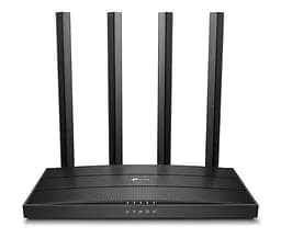 Роутер TP-LINK Archer C6, Wi-Fi 802.11a/b/g/n/ac, до 1167 Mb/s, 2.4/5GHz, 4 LAN 10/100/1000 Mb/s, RJ45 10/100/1000Mb/s (FE), 4