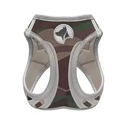 Шлея для собак нейлонова S 34-41 см Croci Hiking Reflective мілітарі