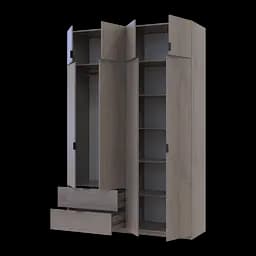 Шафа розпашна для одягу Doros Лукас Канноло/Канноло 160х50х240 (44900366) - мініатюра 3