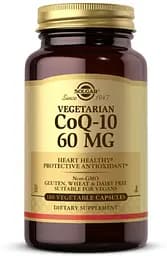 Натуральна добавка Solgar Vegetarian CoQ-10 60 mg, 180 вегакапсул