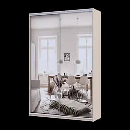 Шафа купе Doros Сіті Лайт Кашемір 2 Дзеркала 150х45х225 (80736362)