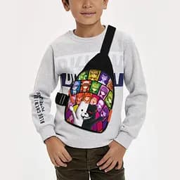 Сумка через плече дитяча Аніме Danganronpa 29х17 см сумка слінг для хлопчика (02292)