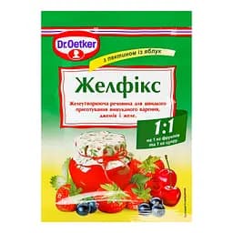 Желфікс Dr.Oetker 1:1 з пектином із яблук 20 г (395631)