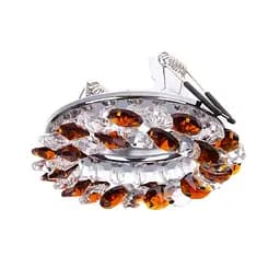 Світильник точковий Brille декоративний HDL-G196 CH CL/TEA MR16 L13-052