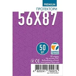 Аксессуар Games 7 Days Протекторы для карт Games7Days 56 х 87 мм Standard USA, 50 шт. PREMIUM (GSD-025687)