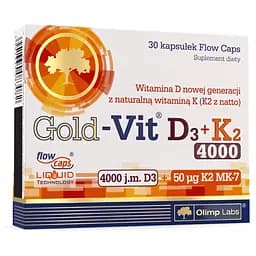 Вітаміни та мінерали Olimp Gold-Vit D3+K2 4000 IU, 30 капсул