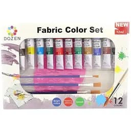 Набір фарб для одягу Bambi Dozen DSCN0680, 12 мл 12 шт