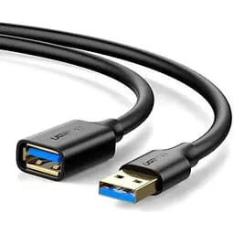 Кабель Ugreen US129 USB 3.0 Extension Male Cable 1.5 м черный (30126)