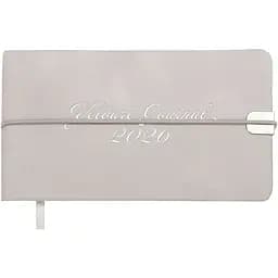 Еженедельник датированный Buromax Velour 2026 153 x 87 мм искусственная кожа светло-серый (BM.2902-20)