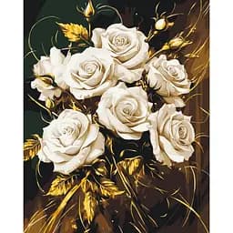 Картина по номерам "Роскошь роз" Art Craft 13165-AC с металлизированными красками 40х50 см