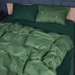 Комплект постільної білизни MisSon Сатин 22-1392 Dandelion Magic 220х240 см смарагдовий (2200010564358)