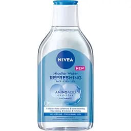 Міцелярна вода NIVEA Освіжаюча для нормальної шкіри обличчя очей та губ 400 мл