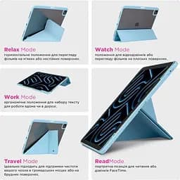 Чохол-книжка ArmorStandart Y-Type PEN для Apple iPad 10th Gen 10.9` (2022)/iPad 11 (2025) Blue (ARM77501) [133718] - мініатюра 10