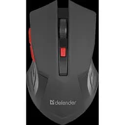 Мишка Defender Accura MM-275, бездротова, 6 кн. до 1600 dpi, червоний
