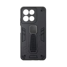 Чехол для Motorola G57 Power 5G, Proover, черный, с подставкой и магнитом, противоударный, ударопрочный, бронированный, панель-накладка, защита всего корпуса, термополиуретан (TPU) + поликарбонат (PC), ArmorStandart (ARM89737)