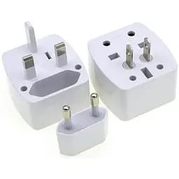 Перехідник 2E 4you на американську + євро розетки Z4 3 в 1