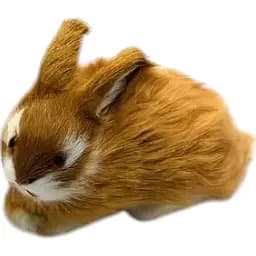 Кролик натуральне хутро 13х9х6 см