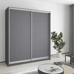 Шафа-купе дводверна MebelStar Уні AL 2ДСП 180x60x210 см Антрацит (MBS-2577)