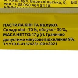 Пастила фруктова Alexis Цукерка вітамінка Ківі-Яблуко 17 г - мініатюра 3