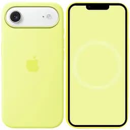 Чохол Epik Silicone case AAA with Magsafe and Animation для Apple iPhone 17 Air 6.5" Neon Yellow