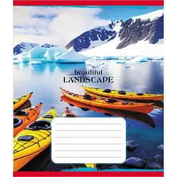 Зошит учнівський "Байдарки" Leader 018-540017L-1 в лінію, 18 аркушів