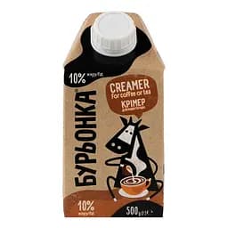 Суміш молочно-рослинна Бурьонка Creamer 10% ультрапастеризована для кави та чаю 500 г