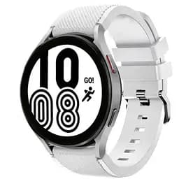 Ремінець для Blackview R3R3 ProR3 MaxR5X5 - білий ширина кріплення 20мм силікон Watchbands Gear (W46-6WB43421347)