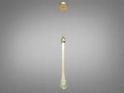 Люстра стельова LED Diasha 3003/1G, 3W, золота, регульована висота, сучасний стиль для коридору, вітальні, спальні, офісу