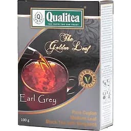 Чай Qualitea чорний середний лист з бергамотом Ерл Грей 100 г