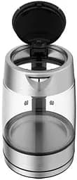 Електрочайник Tefal Glass Kettle 1.7 л скло з підсвіткою сріблясто-чорний kuh0015362 - мініатюра 4