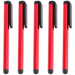 Стилус для емкостных экранов, красный (комплект 5 шт.)