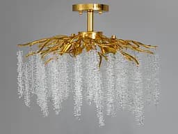 Стельова кришталева люстра Гліцинія