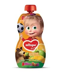 Фруктовое пюре Milupa Pouch Яблоко-манго-апельсин, 100 г