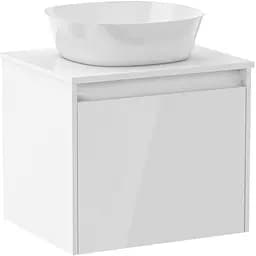 Тумба підвісна Imprese Bilovec з умивальником 80 см Білий f3216W Білий