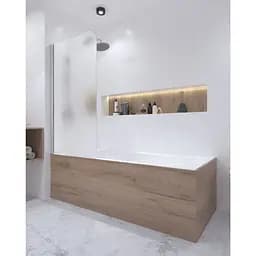 Шторка для ванни Qtap Standard CRM407513APL Pear, Ліва, матовий, хром - мініатюра 7