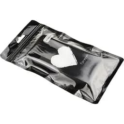 Чохол-накладка Toto Glass Fashionable Case Apple iPhone XS White Heart on Black - мініатюра 2