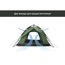 Намет Naturehike NH21ZP008 тримісний автоматичний оливково-зелений - мініатюра 7